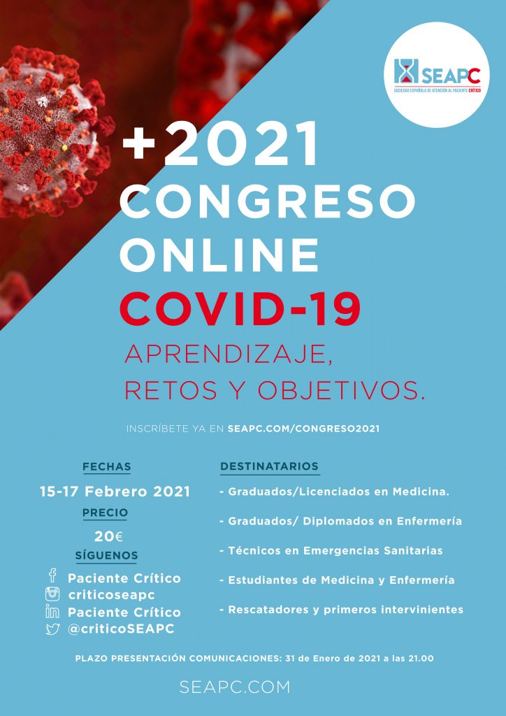 Congreso ONLINE: COVID-19, aprendizaje, retos y objetivos @ ONLINE